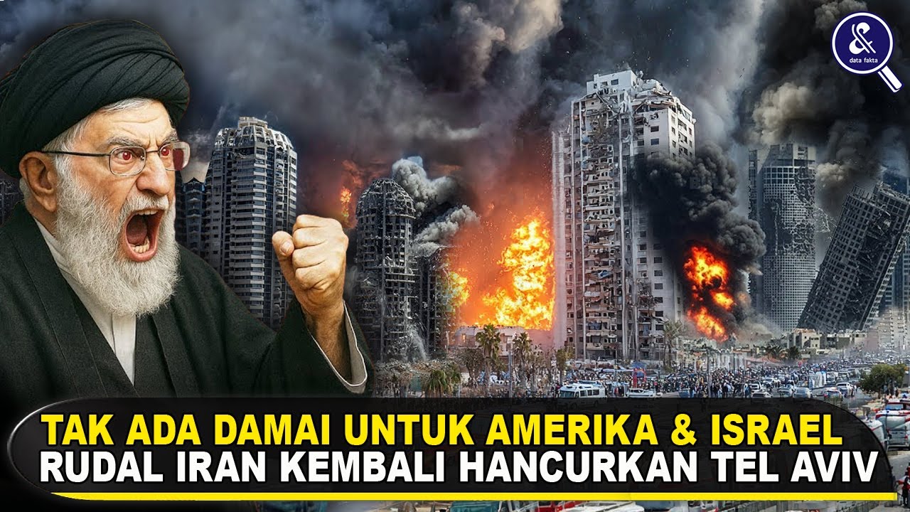 Youtube Thumnail image of : IRAN KEMBALI GEMPUR TEL AVIV & SEMUA WARGA AS JADI TARGET — Respons Cepat Iran Setelah Dibom Amerika