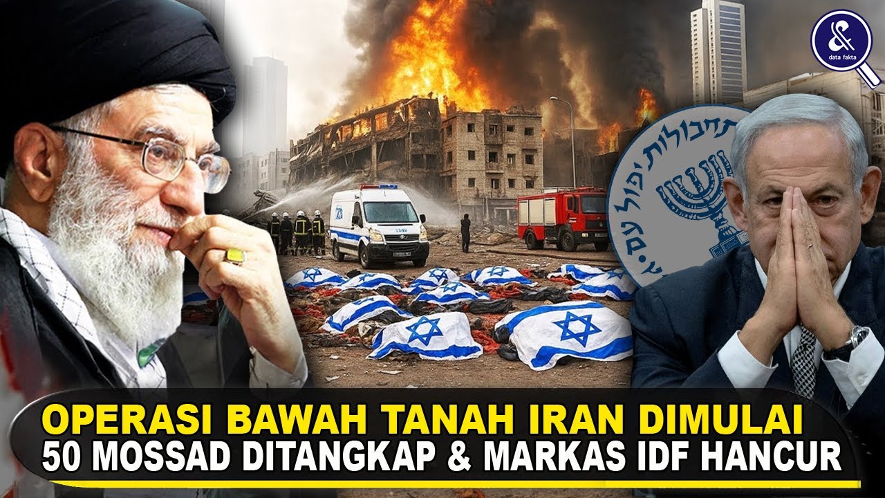 Youtube Thumnail image of : OPERASI IRAN DIMULAI! TANGKAP 50 AGEN MOSSAD & HANCURKAN MARKAS IDF — Iran Siap Perang Lagi