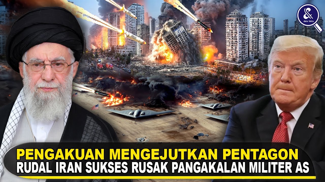 Youtube Thumnail image of : BARU TERUNGKAP! PENTAGON AKUI KERUSAKAN -- Rudal Iran BERHASIL Merusak Pangkalan Udara AS di Qatar